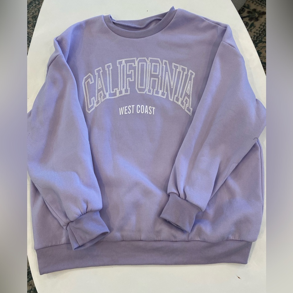 Shein purple California Crew neck